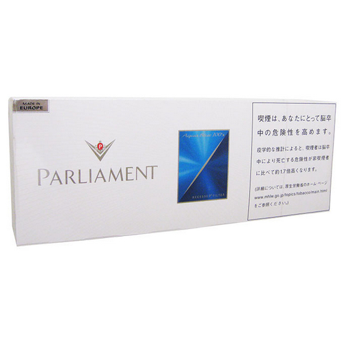 Parliament Aqua Blue 100s Японские сигареты Parliament Aqua Blue 100s